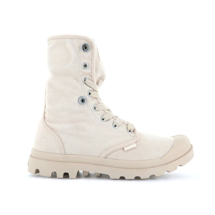 Palladium Baggy Women's Boots Beige | UK D456-PWY